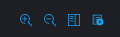A field row with the field name on the left and its value on the right, and the four action icons.