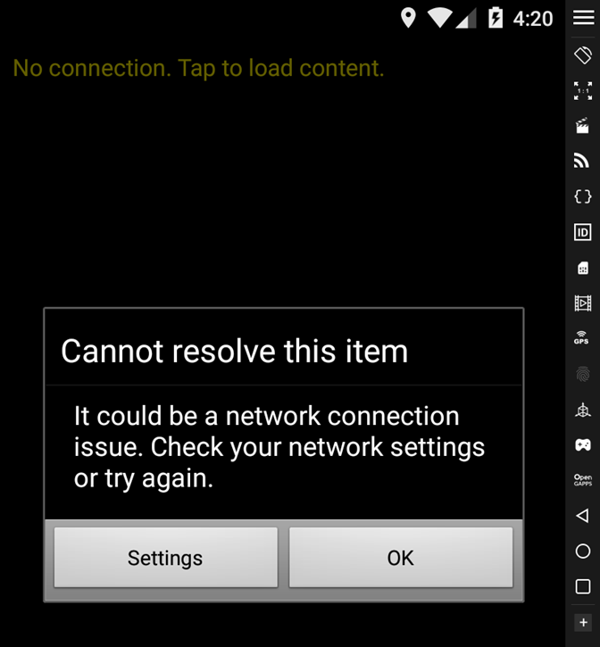 The app failing to decode the barcode, because the retired Microsoft Tag servers cannot be reached.
