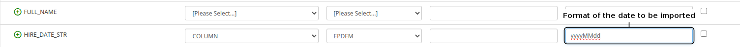 Date Format when Mapping the Data