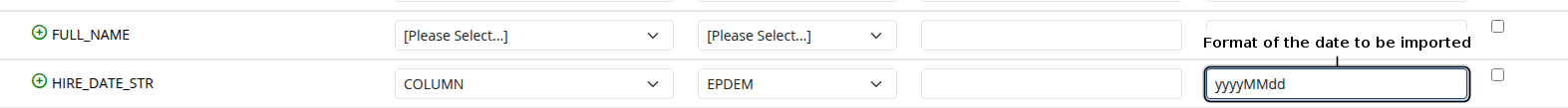 Date Format when Mapping the Data
