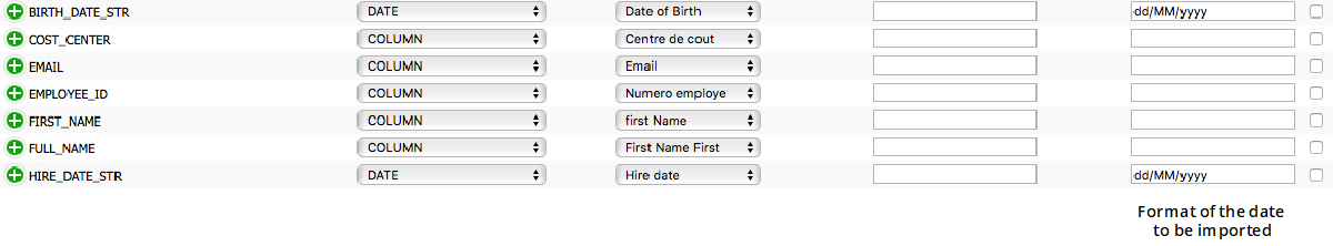 Date Format when Mapping the Data