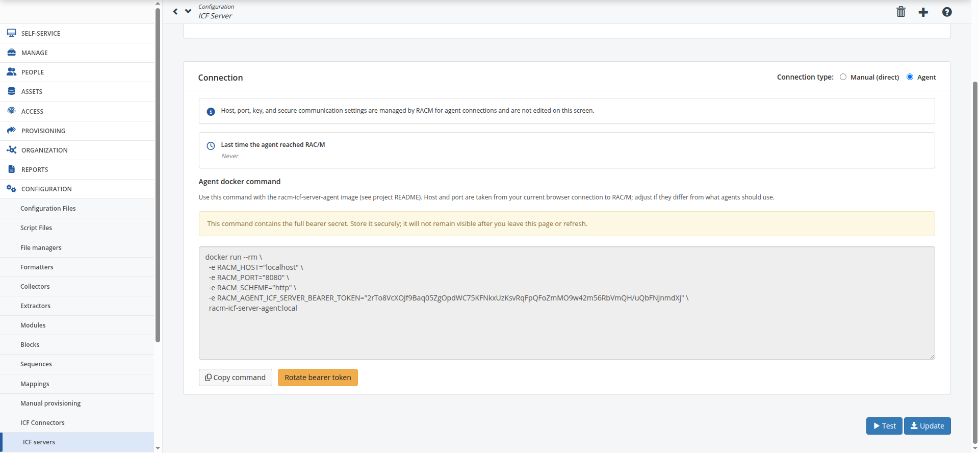 Agent reachability and Test