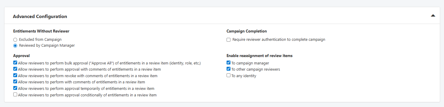 Advanced configuration