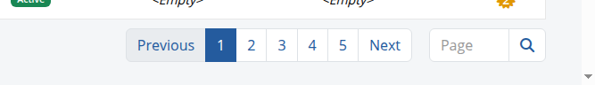 Pagination on the Identities list