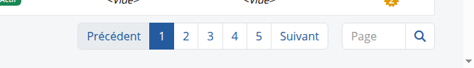 Pagination sur une liste d'identités