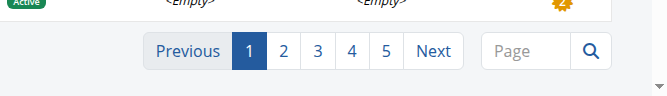 Pagination on the Identities list