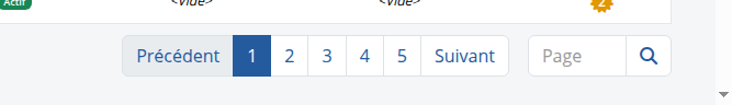 Pagination sur une liste d'identités