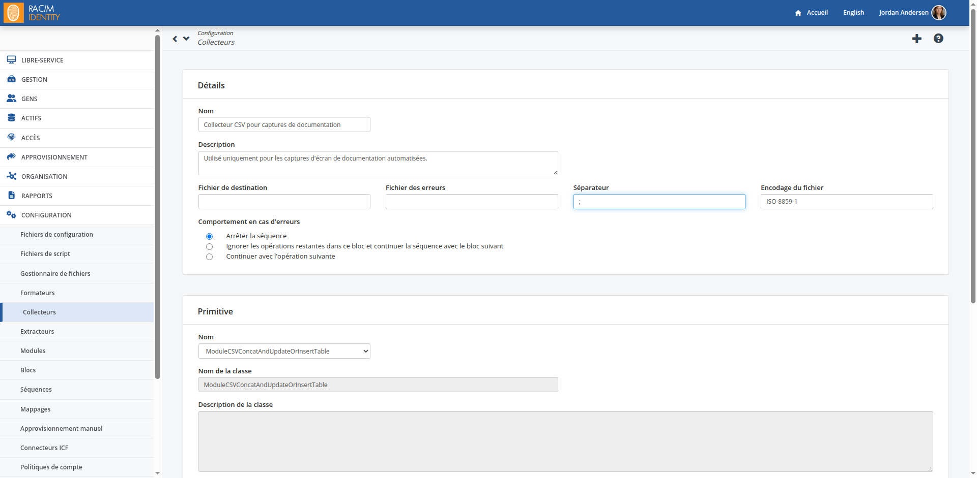 Importation d'un fichier CSV