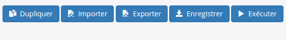 Exemple - Boutons au bas de la page Modules