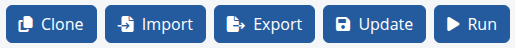 Example - Buttons at the bottom of the Modules page