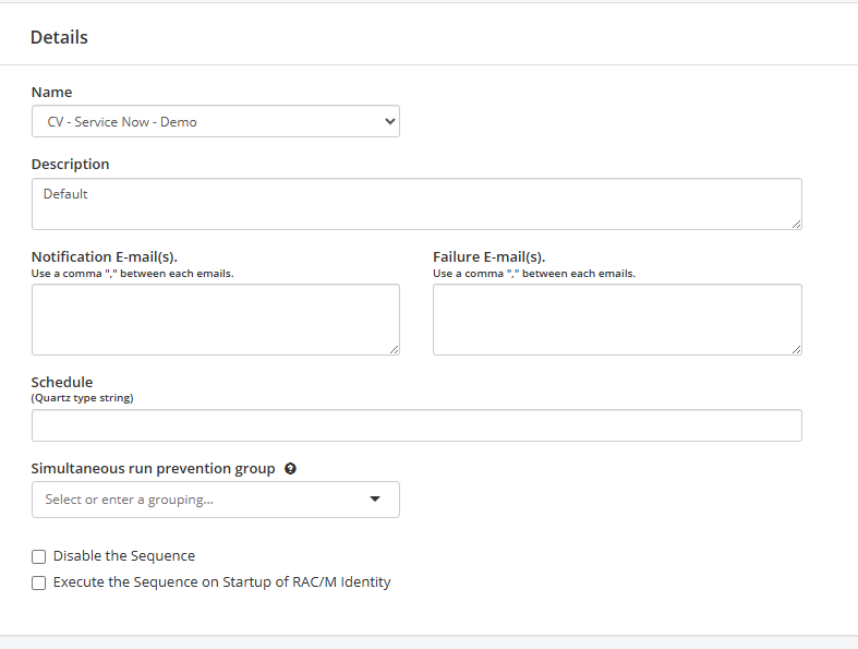 Complete configuration