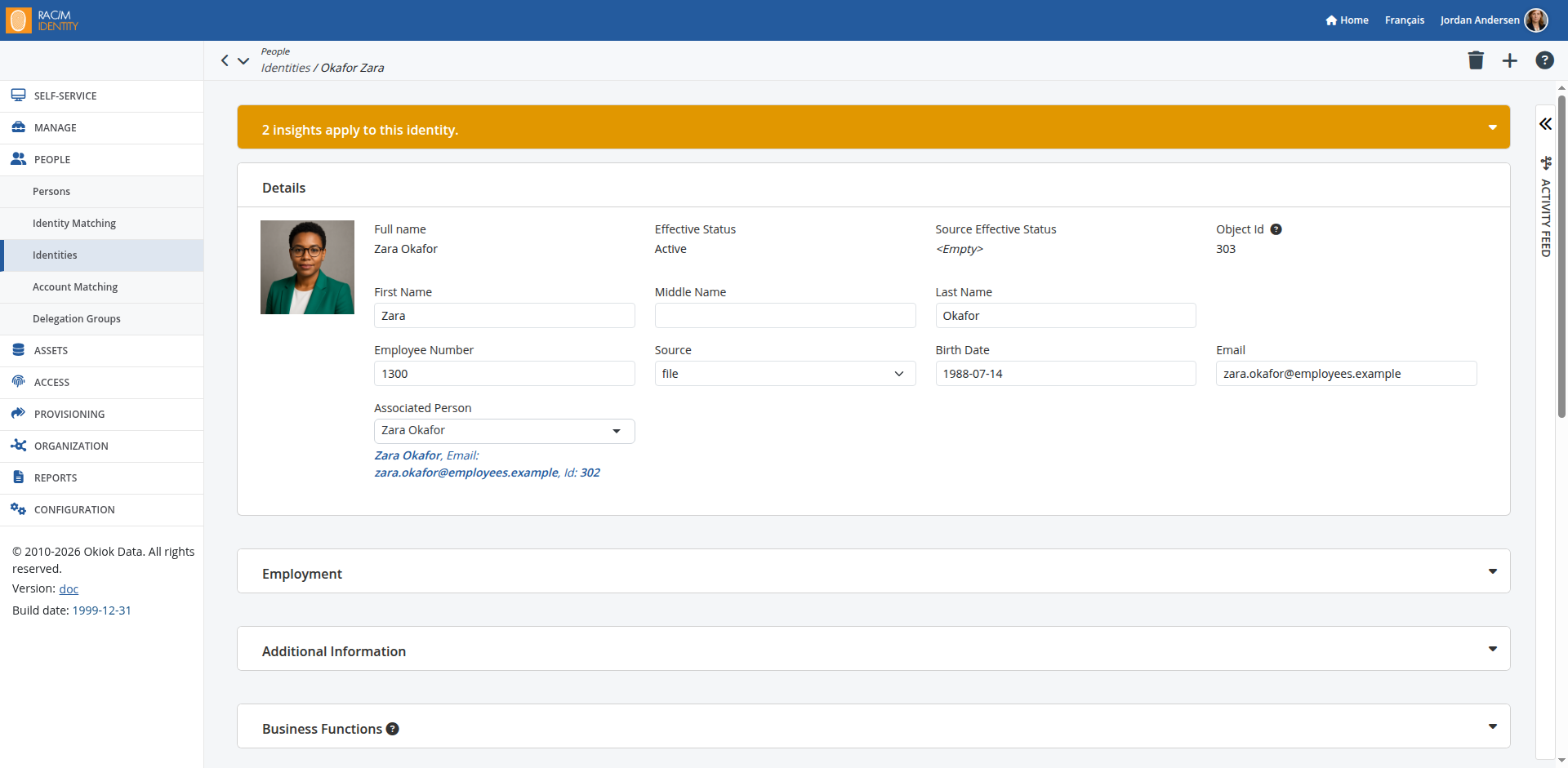 Example of a Details Page