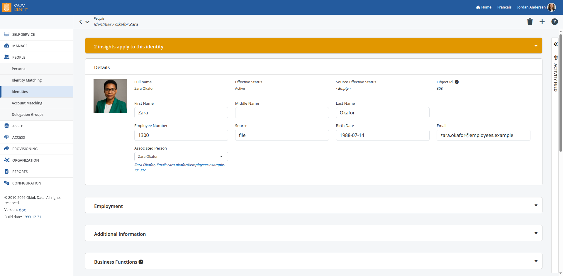 Example of a Details Page