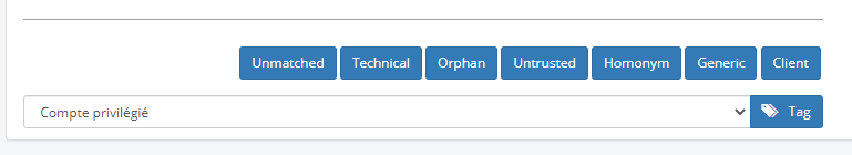 Predefined tags
