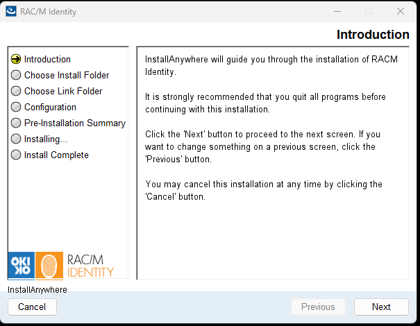 Introduction de l'assistant d'installation