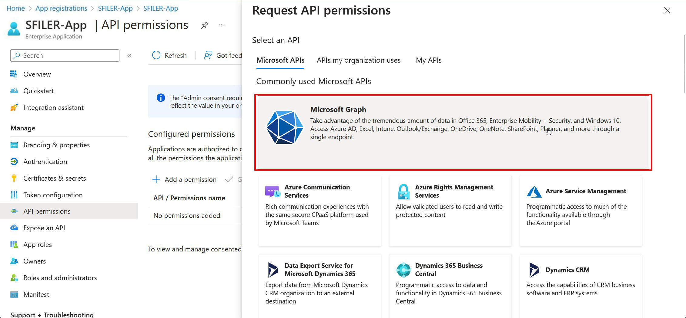 application-authorization-select-ms-graph