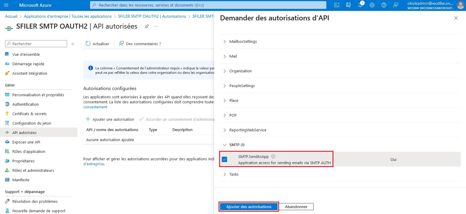 azure-auth-app-selection