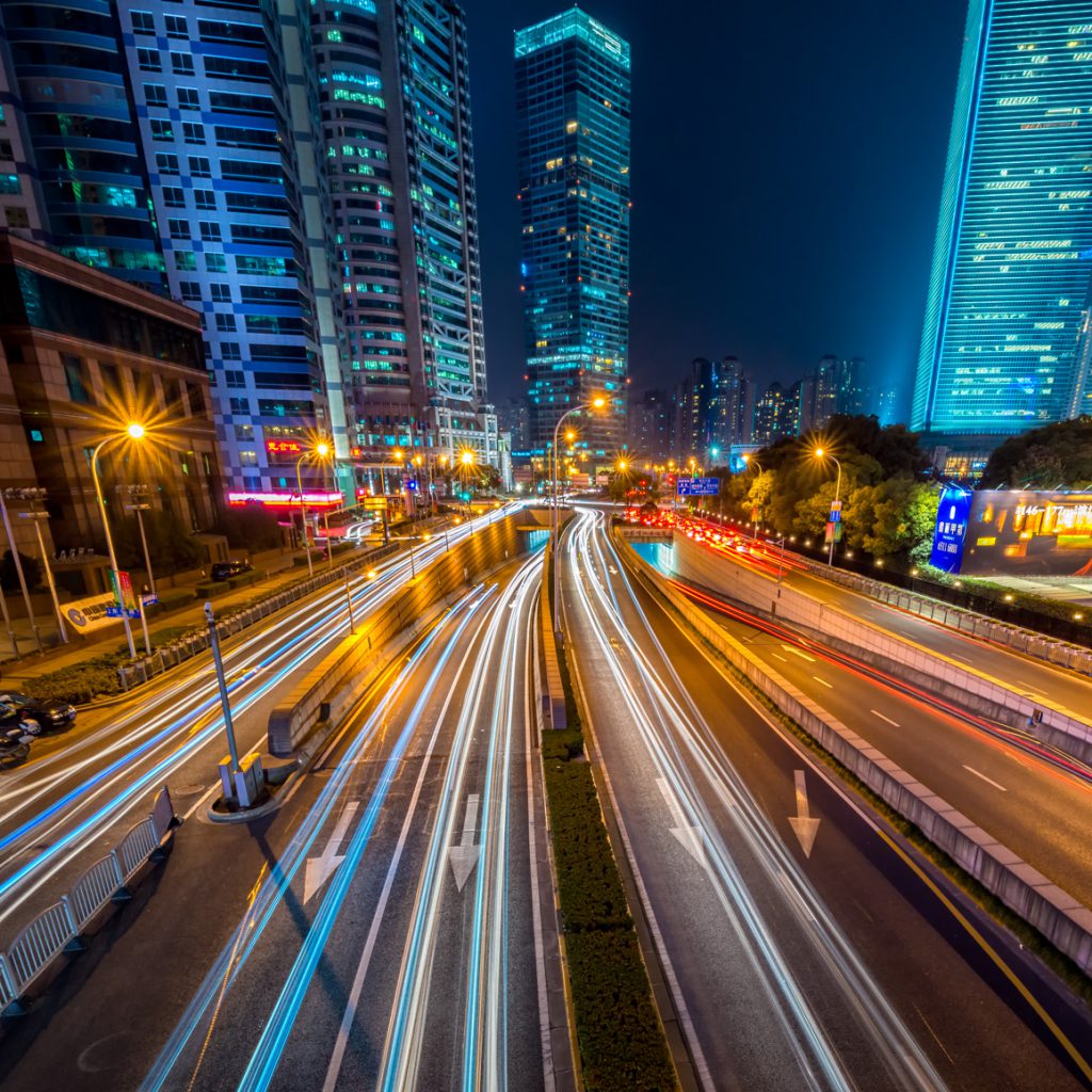 Background image city at night