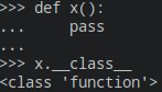 A demonstration that function is a python class