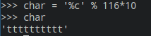 A calculation over a string format. showing the priority